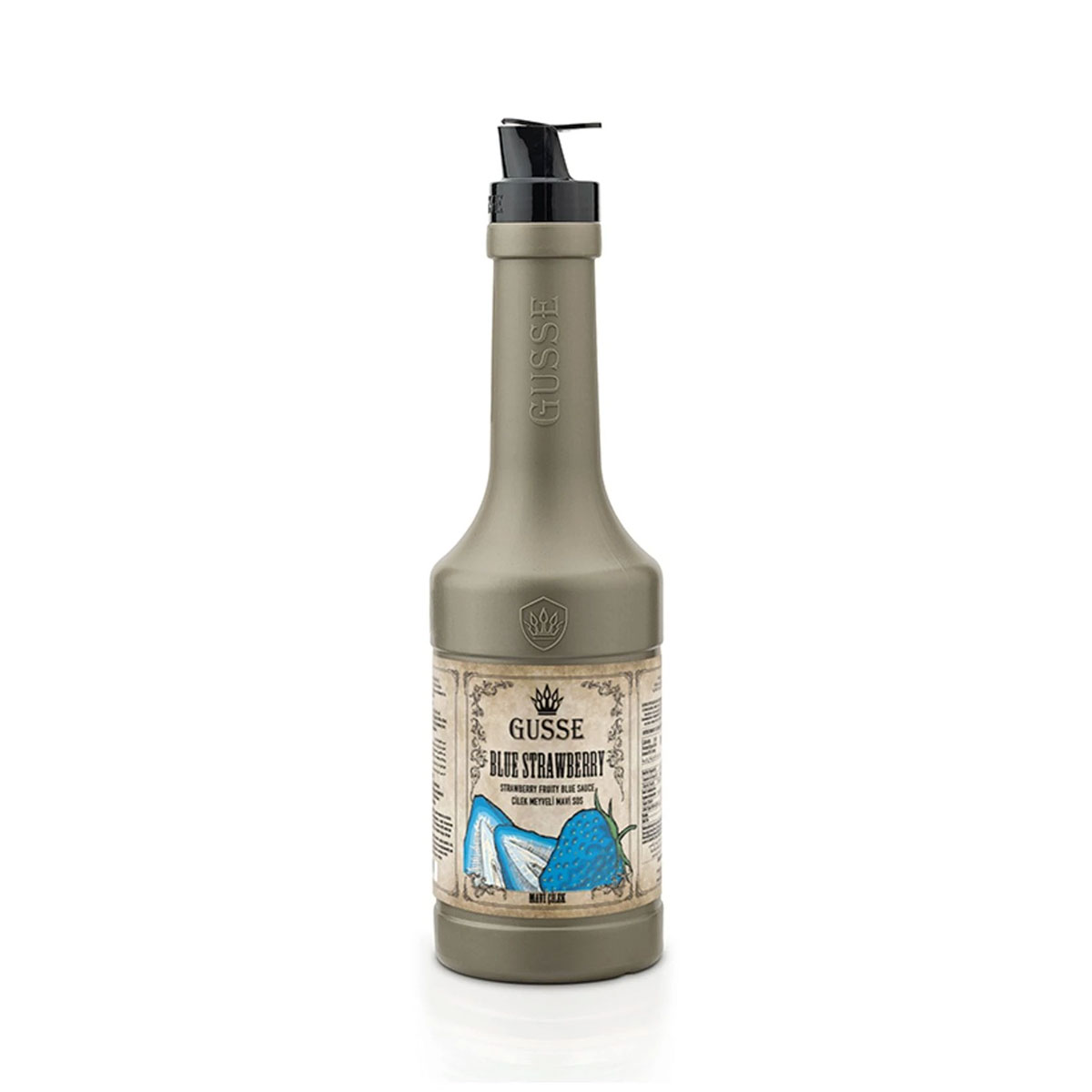 gusse-Mavi-Çilek-Aromalı-Meyve-Sosu-1.1-Kg- Mavi Çilek Aromalı Meyve Sosu - Görsel 1