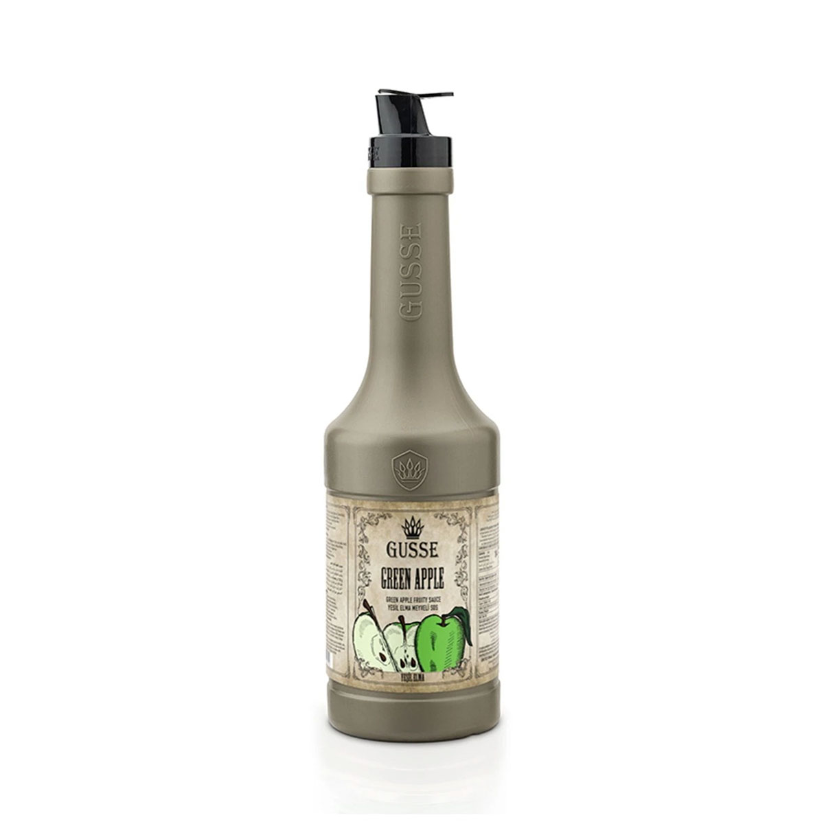 gusse-Yeşil-Elma-Aromalı-Meyve-Sosu-1.1-Kg- Yeşil Elma Aromalı Meyve Sosu - Görsel 1
